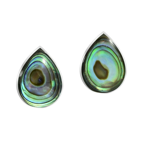 Abalone shell stud earrings
